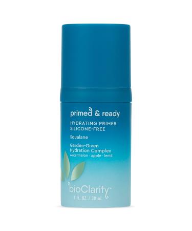 bioClarity Silicone-Free Moisturizing Primer | 100% Vegan  Non-Toxic | Primed & Ready Doubles As Everyday Moisturizer | Contains Squalane  Vitamin E  Lentil  Watermelon | 1 fl. oz - Buy Online on GoSupps.com