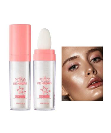 Weixinbuy Highlighter Powder Stick Polvo De Hadas Glitter Patting Fairy Highlight Smooth Three-Dimensional Shimmer Sparkly Natural for Face Body Eyes Collarbones Glow 01# White 9 g(Pack of 1) 01# White 9 g (Pack of 1) - Buy Online on GoSupps.com