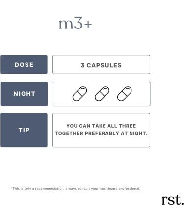 RESET WELLNESS M3+ | Magnesium Supplement with Citrate Glycinate Malate + L-Theanine & Vitamin B6 | Sleep Relaxation & Focus Support | 90 Capsules - Buy Online on GoSupps.com