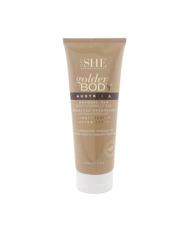 Om SHE Aromatherapy Golden Body Gradual Tan - Light to Medium Moisturising Lotion (Light to Medium)