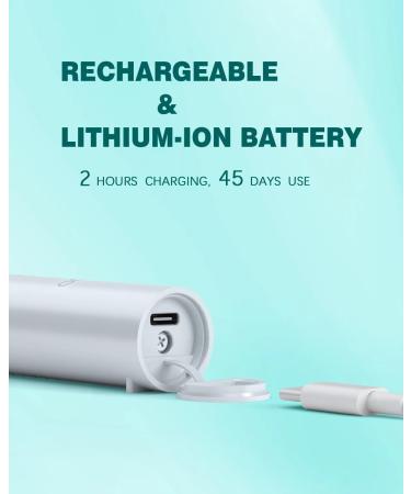 Buy GEM GLAMOUR ENERGY MAGIC Sonic Electric Toothbrush - Rechargeable 3 Heads for Adults & Kids Perfect Travel Gift - White - Buy Online on GoSupps.com