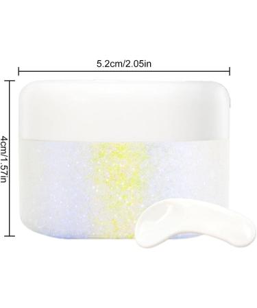 Hair Gel - Makeup for Face Body and Hair | Chunky Face for Mermaid Sequins Holographic Festival Makeup Shzons 03# - Buy Online on GoSupps.com