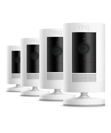 Ring Outdoor Camera Power Plug - 1080p HD Stick Up Cam | Weather-Resistant WLAN Alexa Compatible | 4 Security Cameras for Home & Property Monitoring - Buy Online on GoSupps.com