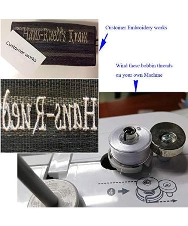 Simthread 2 Huge Spools White Bobbin Fill Thread 60WT - 5500 Yards for Embroidery & Sewing Machines - Buy Online on GoSupps.com