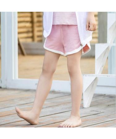 Girls 3-Pack Cotton Shorts for Active Kids | Toddler Big Girl's 8-10 | Yellow Pink Blue - Buy Online on GoSupps.com