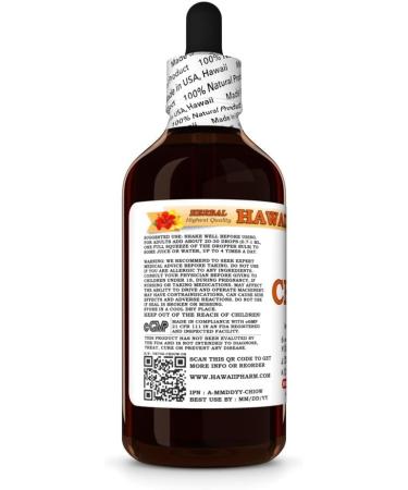 Chaga (Inonotus Obliquus) Dry Whole Mushroom Tincture, Made in Hawaii, All Natural, Vegan, Pure Liquid Extract - 4 fl.oz 4 Fl Oz (Pack of 1) - Buy Online on GoSupps.com