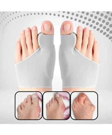 Hallux Valgus Toe Separator for Men & Women | Orthofeet Bunion Correction Bandage (Size 41-45 Beige) - Comfort & Relief - Buy Online on GoSupps.com