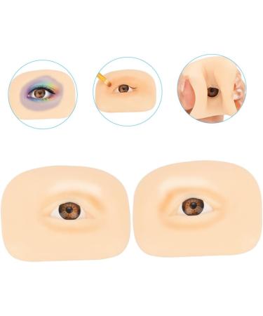 NOLITOY 1 Set Makeup Practice Skin Eyeshadow Eye Makeup Board Makeup Silicone Skin Training Board Thicken 6.90X5.20X1.40CM Assorted Color - Buy Online on GoSupps.com
