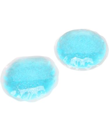  Jiawu Jiawu 1 Pair of Ice Gel Eye Pads Hot and Cold Compress Round Blue Eye Pads Refreshing Pack for Men and Women Easy to Clean Lightweight Size - Buy Online on GoSupps.com