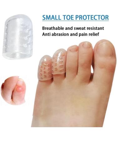 Yxrrving 20pcs Silicone Gel Toe Protectors | Small Tube Pipe Skin Protection for Pinkie & Toe | Ideal for Blisters & Corns - Fast International Shipping - Buy Online on GoSupps.com