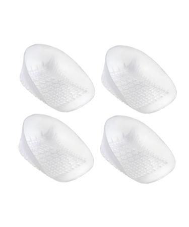 GLEAVI 2 Pairs U-Shaped Heel Pad Plantar Cups Heel Grips Liner Heel Inserts for Boots Boot Insoles Silicone Ankle Protector Insoles for Heels Shoe Insert Foot Pads Heel Cups
