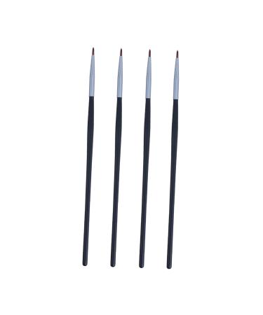 Beavorty Thin Eyeliner Brush 4pcs Fine Eyeliner Brush Eyeshadow Lip Makeup Brush Girls Eyeliner Applicator Lip Brush