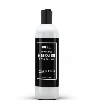PURE ORIGINAL INGREDIENTS Mineral Oil (4 fl oz) for Cutting Boards Butcher Blocks Counter Tops Wood Utensils