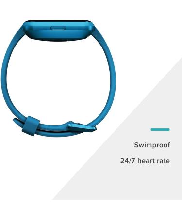 Fitbit Versa Lite Smart Watch with S and L Bands, Marina Blue/Aluminum Purple - 1 Count - Buy Online on GoSupps.com