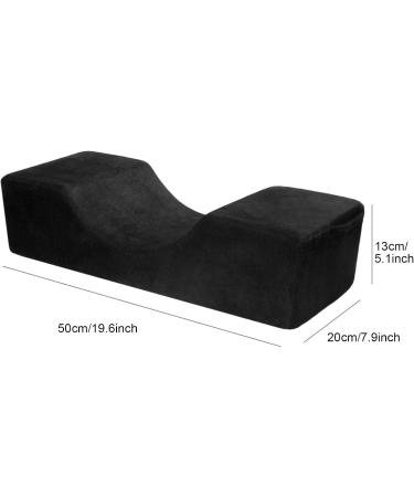 Muslates Eyelash Extension Pillow - Ergonomic U-Shaped Neck Support | Memory Foam Beauty Salon Pillow | Ideal for Eyelash Extensions - Black - Buy Online on GoSupps.com
