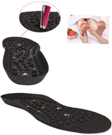 2 Pairs Magnetic Massage Insoles for Foot Care - Arch Support Insoles - Comfort and Pain Relief - Black - Buy Online on GoSupps.com