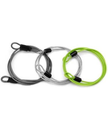 GOOTRADES 3 Pack Outdoor Travel Security Loop Cable Lock Lightweight Tiny U-Lock (2mm 40 Inch Long) - Buy Online on GoSupps.com