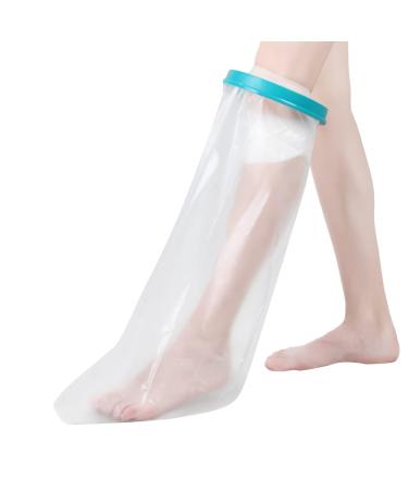 Fasola Cast Cover Full Leg for Shower Waterproof Plaster Dressing Protector for Broken Knee Thigh Leg Wound Burns Reusable Leg Cast Bag Keep Wounds & Bandage Dry - XL XL Waterproof