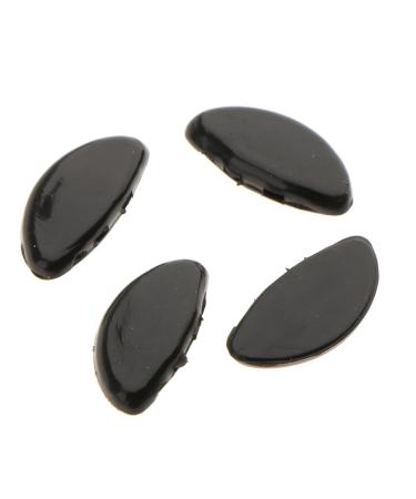 25 Pairs of 15mm Black Oval Silicone Push-In Nose Pads for Eyeglasses - Comfortable & Durable | International Shipping - Buy Online on GoSupps.com