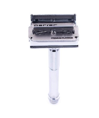 Parker Safety Razor Model 60R with 5 Platinum Blades - Premium Shaving Kit for Men - International Shipping Available - Buy Online on GoSupps.com