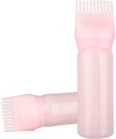 MFUOE 4 PCS Applicator Bottle Pink Root Comb Hair Dye Bottle Hair Dyeing Bottles Salon Hair Coloring Dyeing - Buy Online on GoSupps.com