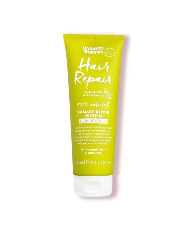 Umberto Giannini Protein Repair Conditioner for Dry and Damaged Hair, Vegan and Cruelty-Free, 250 ml