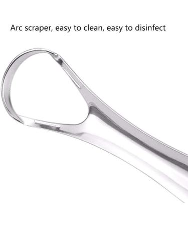 Tossper Stainless Steel Tongue Scraper - Reusable Portable Oral Hygiene Tool for Adults | Fresh Breath & Cleaner Tongue - Buy Online on GoSupps.com