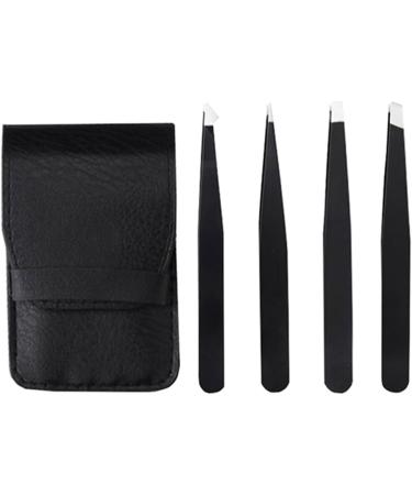 Mini Stainless Steel Eyebrow Trimming Set 4 Pair of Professional Reusable Eyebrow Tools Eyebrow Tweezers Kit - Buy Online on GoSupps.com