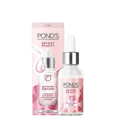 ponds Bright Beauty Spot-less Glow Serum Infused with Hyaluronic Acid Vitamin B3 Gluta-Boost-C For Brightness and Hydration 30ml