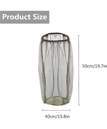 Minelife 4 Pack Head Net Face Mesh Mosquito Hat for Camping Hiking Fishing - Green - Buy Online on GoSupps.com