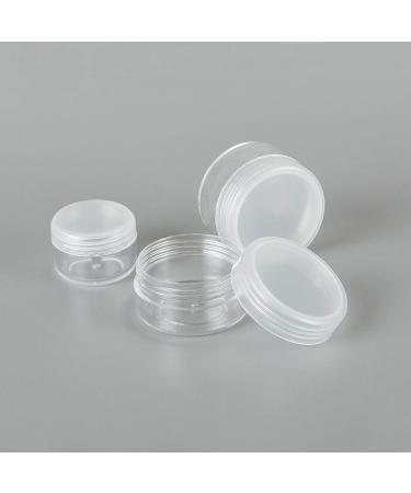 Liujzzi 20-Piece Travel Cosmetic Container Set | Glass Pots with Clear Lids for Creams Samples & Makeup Storage (5g 10g 15g 20g) - Buy Online on GoSupps.com