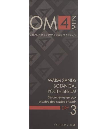 OM4 Dry STEP 3: Warm Sands Botanical Youth Serum - Anti-Aging Vitamin C for Men's Skincare | Hydrating Aloe Vera & Hyaluronic Acid - Buy Online on GoSupps.com