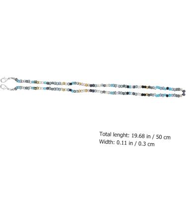 Minkissy 4-Piece Adjustable Mask Chain & Glasses Straps | Stylish Face Cover Rope Lanyards & Bead Chains for Masks - Buy Online on GoSupps.com