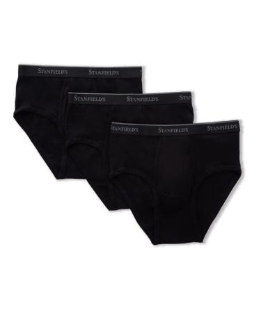 Stanfields Men s Briefs 6-Pack (Black Large)