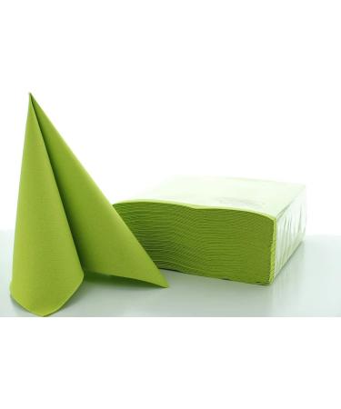 Sovie Linclass Airlaid Kiwi Napkins - 50 High-Quality Disposable 40x40 cm - Tearproof & Absorbent - Perfect for Weddings & Parties - Buy Online on GoSupps.com