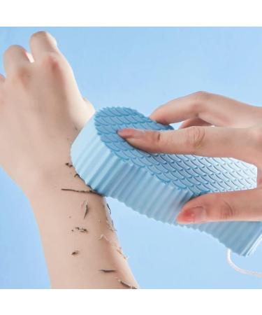 2PCS Exfoliating Bath Sponge Set for Shower | Soft 3D Bath Sponge Brush | Dead Skin Remover for Body - Buy Online on GoSupps.com