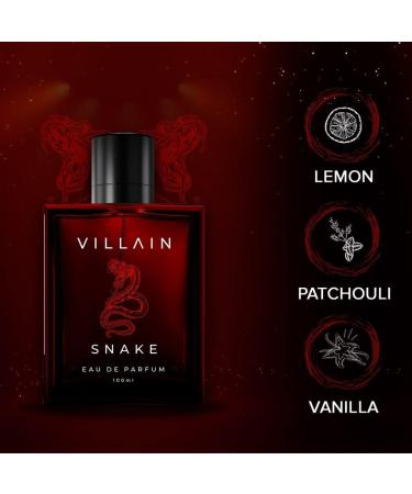 Bloom Beauty Villain Snake Perfume for Men 100ml | Strong Smoky & Masculine Eau de Parfum | Premium Long Lasting Fragrance | Best Gift for Men - Buy Online on GoSupps.com
