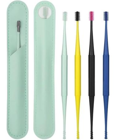 Portable Ear Cleaner Stainless Steel Ear Spoon Set Stainless Steel Ear Wax Remover Reusable Stainless Steel Ear Wax Remover Set Ear Wax Easily Removed Ideal for Personal and Home Use(Yellow 2pcs) - Buy Online on GoSupps.com