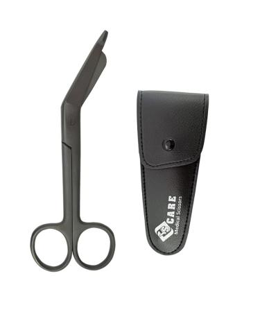 YSCARE Bandage Scissors Stainless Steel First Aid Utility First Aid Lister Bandage Scissors Dressing Student Nurse Paramedic 6.5" (Black)