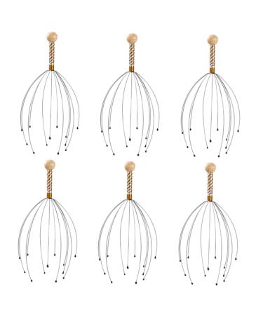 PartyKindom 6pcs massager multifunctional tool steel thread scrubber claws massage