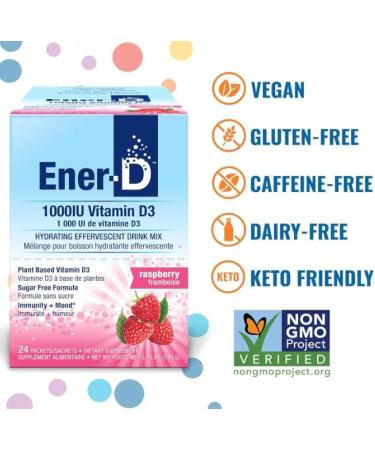 Conquitlam BC V36C2 EnerVitamin D raspberry 2 x 24 packetsbags 2 pieces - Buy Online on GoSupps.com