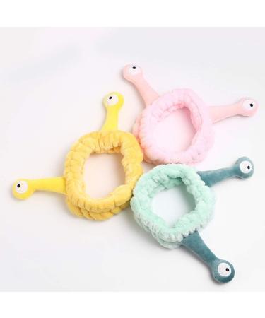 Buy Ixkbiced Cartoon Snail Antenna Plush Headband for Women & Girls - Soft Wash Face Hairband Turban - Ideal for Skincare & Makeup - Buy Online on GoSupps.com