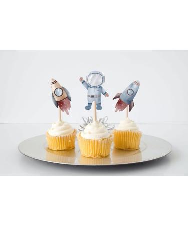 10 Pcs Space Cupcake Toppers - Galactic Cake Decorations for Cosmic Celebrations - Buy Online on GoSupps.com