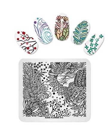 Stamping Nail Plate Flower Girl Multi-Pattern Stamping Stencil Print Image Nail Art Stamper Tool Nails FL014