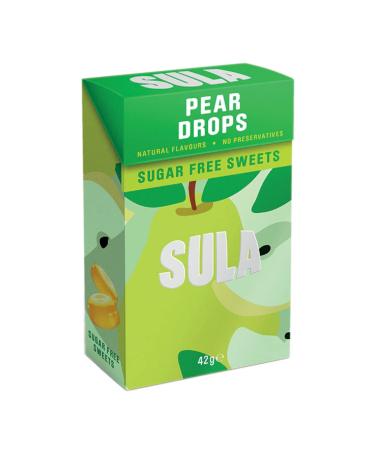 20 x Sula Pear Drops Sugar Free Sweets 42g
