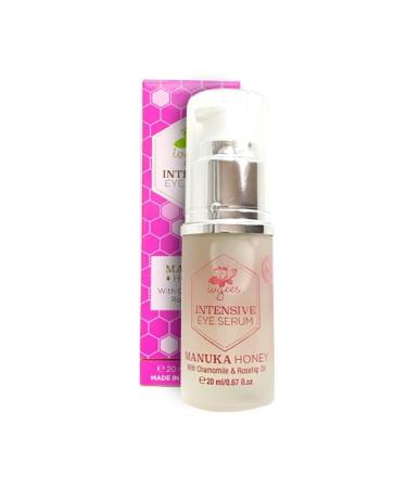 Intensive Eye Serum .67oz With Manuka Honey Reduces Puffiness and Revives Tired Eyes Helps Eliminate Fine Lines and Crow's Feet Fragrance Free