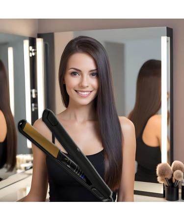 Professional 2 in 1 Hair Straightener & Curler - Titanium Flat Iron for Smooth Finish | Quick Heat Ceramic Floating Plates - Buy Online on GoSupps.com