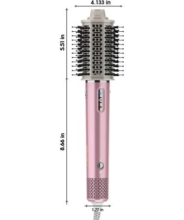 Professional Hair Dryer Brush | 110 000 RPM Hot Air Brush | Fast Drying & Styling for All Hair Types | Ionic Anti-Frizz Technology - Buy Online on GoSupps.com
