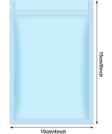 100 Pieces Holographic Storage Bags for Food - Light Blue 4 x 6 Inch - Buy Online on GoSupps.com