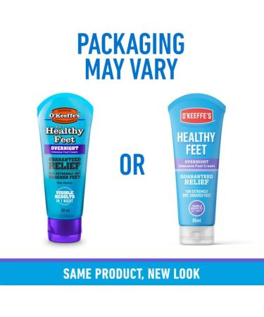 O Keeffe s Healthy Feet Overnight 5 x 80ml Tubes Intensive Foot Cream for Extremely Dry Cracked Feet | Visible Results in 1 Night 5 Count (Pack of 1) - Buy Online on GoSupps.com